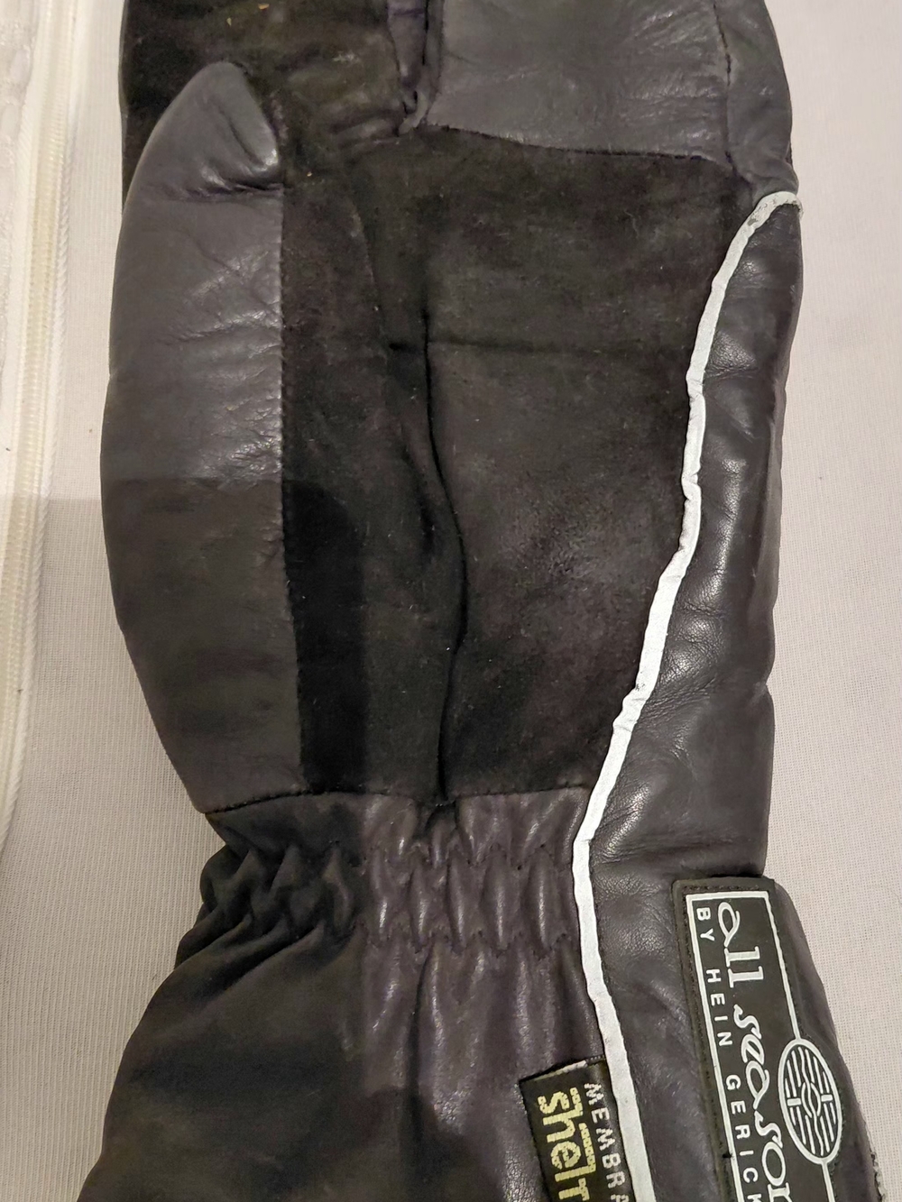 All Season By Hein Gericke Black Leather Mittens - Men’s XL